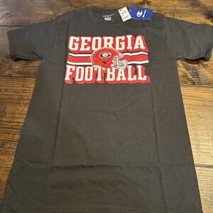 University Of Georgia UGA Bulldogs Football Black Champion Unisex‎ T-shirt S